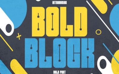 Bold Block Font