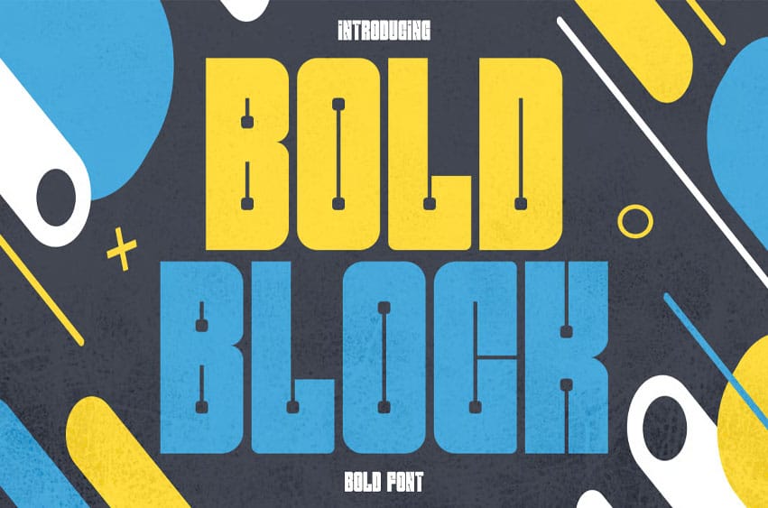 Bold Block Font