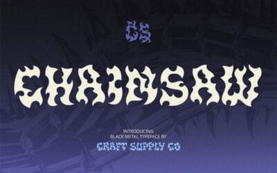 CS Chainsaw Font