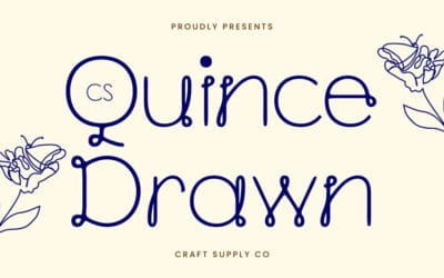 CS Quince Drawn Font