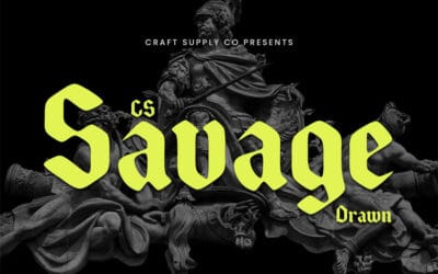 CS Savage Drawn Font