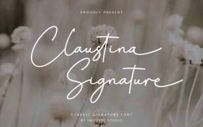 Claustina Signature Font