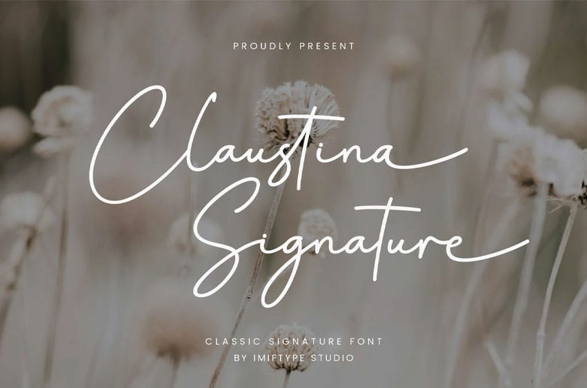 Claustina Signature Font