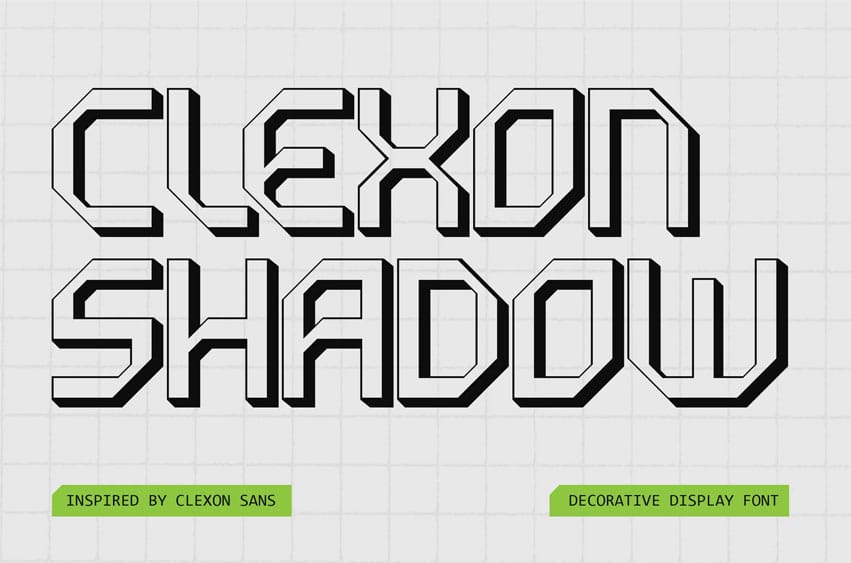 Clexon Shadow Font