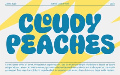 Cloudy Peaches Font