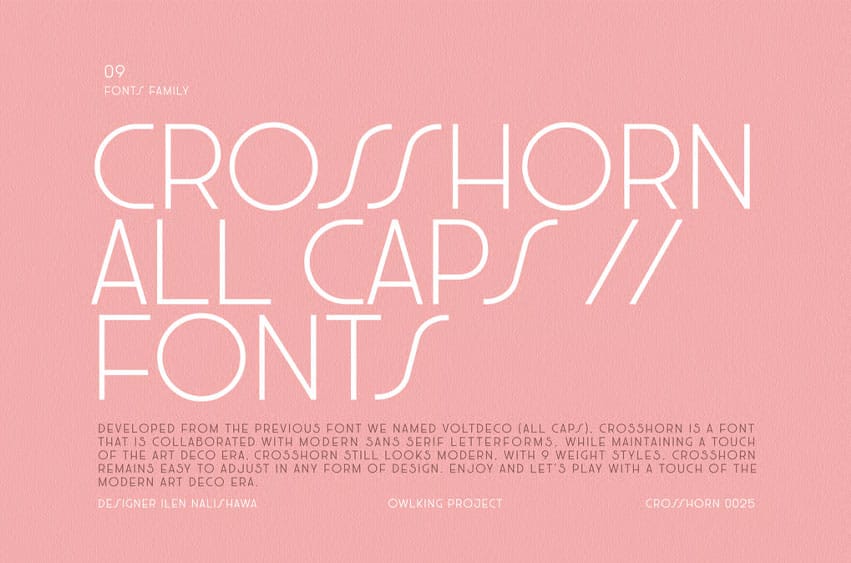 Crosshorn Font
