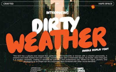 Dirty Weather Font