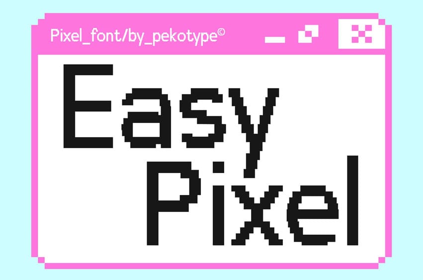 Easy Pixel Font