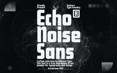 Echo Noise Sans Font