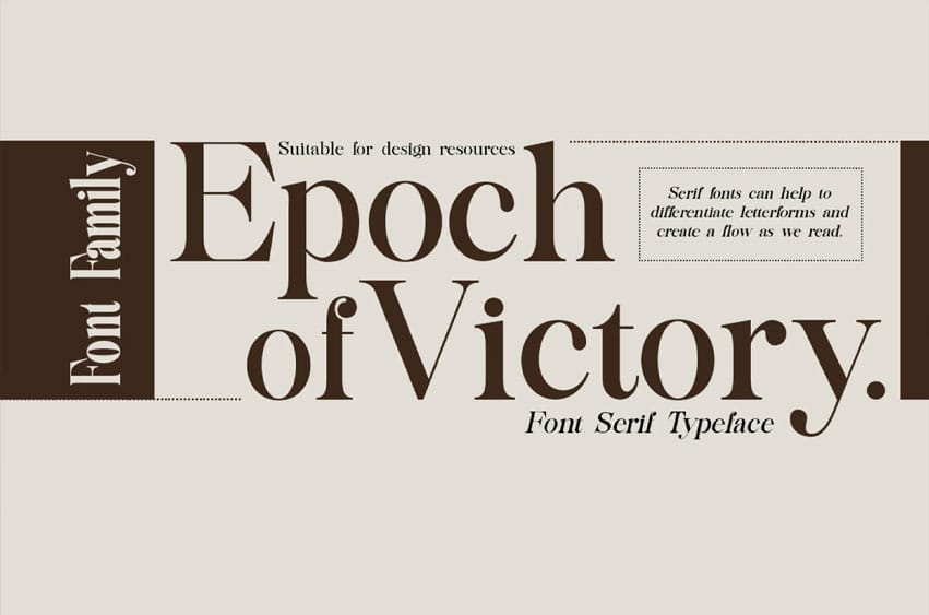 Epoch of Victory Font