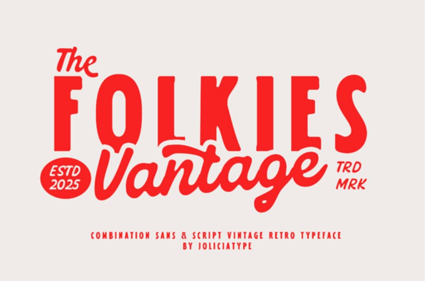 Folkies Vantage Font