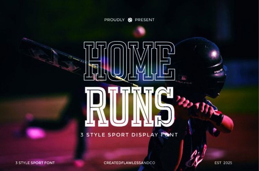 Home Runs Font