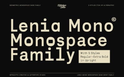Lenia Mono Font