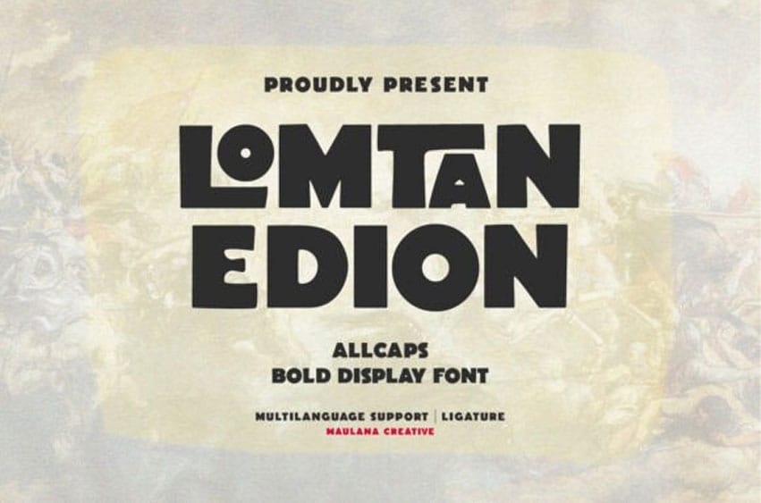 Lomtan Edion Font