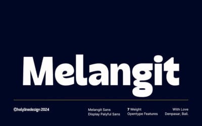 Melangit Font