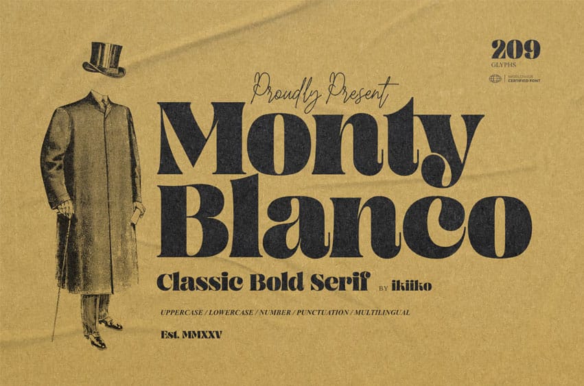 Monty Blanco Font