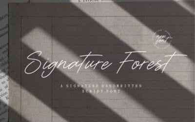 Signature Forest Font