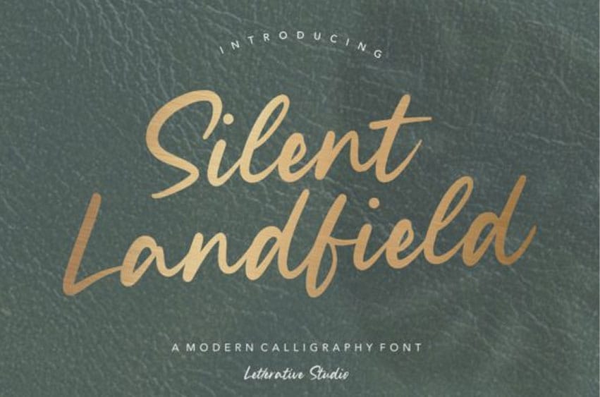 Silent Landfield Font