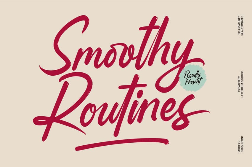 Smoothy Routines Font