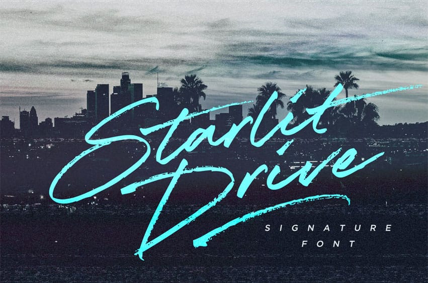 Starlit Drive Font