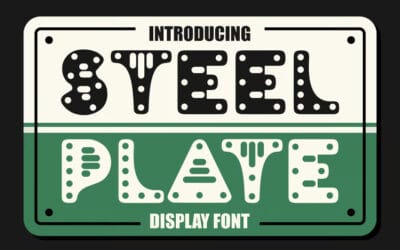 Steel Plate Font