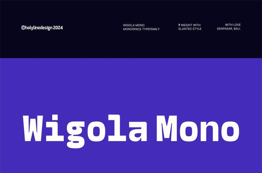 Wigola Mono Font