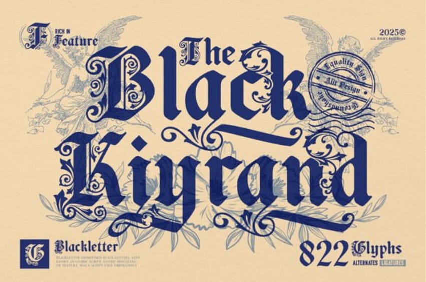 Black Kiyrand Font