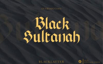 Black Sultanah Font