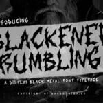 Blackened Rumbling Font