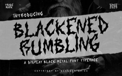 Blackened Rumbling Font