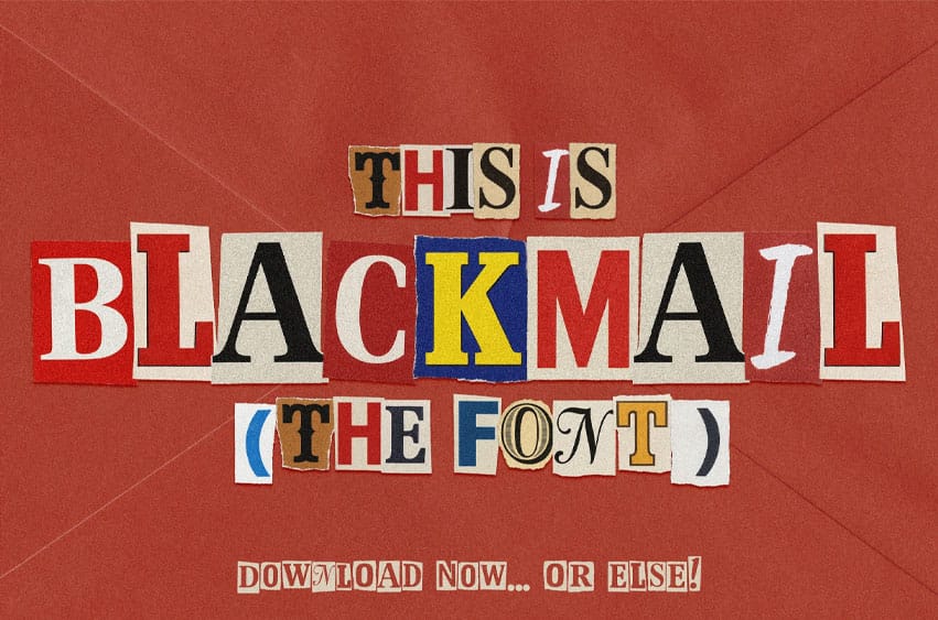 Blackmail Font