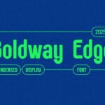 Boldway Edge Font