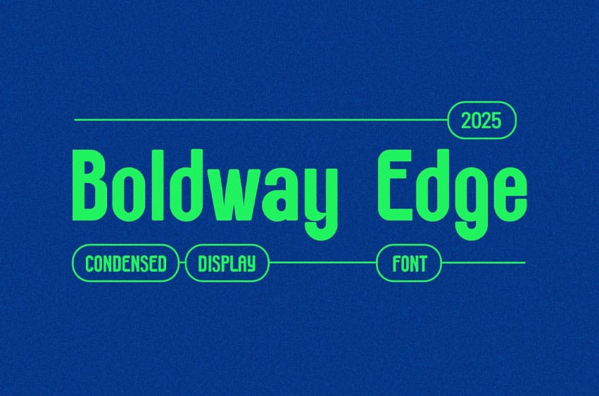 Boldway Edge Font