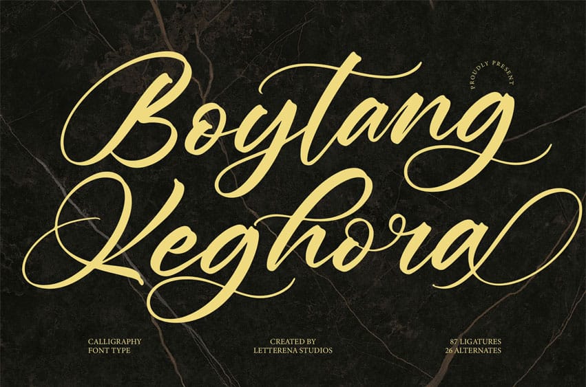 Boytang Keghora Font