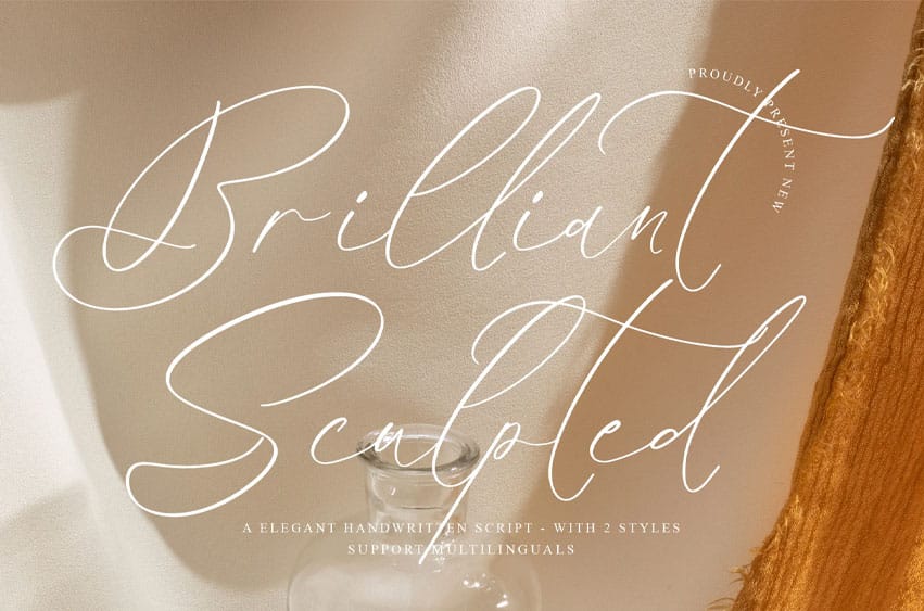 Brilliant Sculpted Font