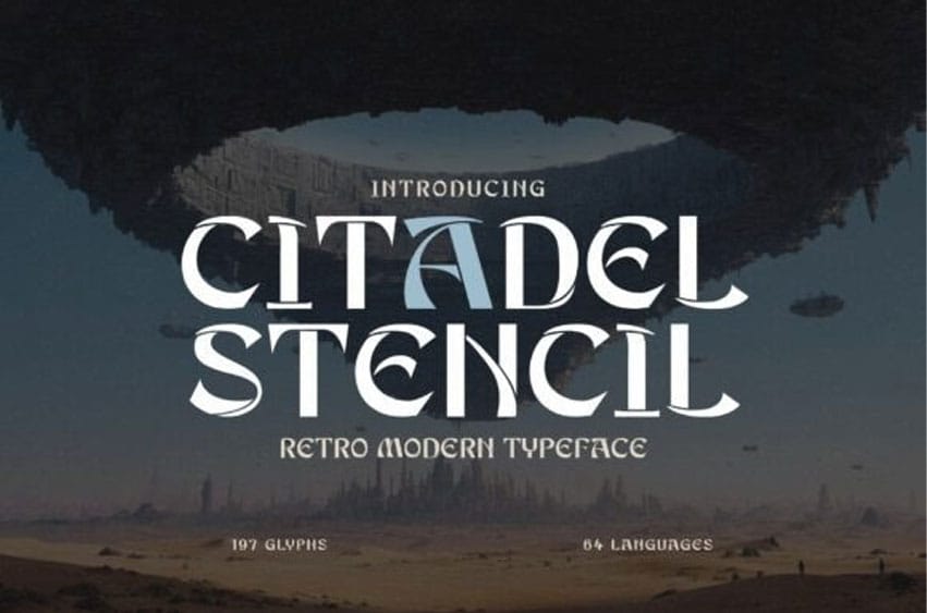 Citadel Stencil Font