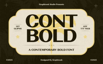 Contbold Font
