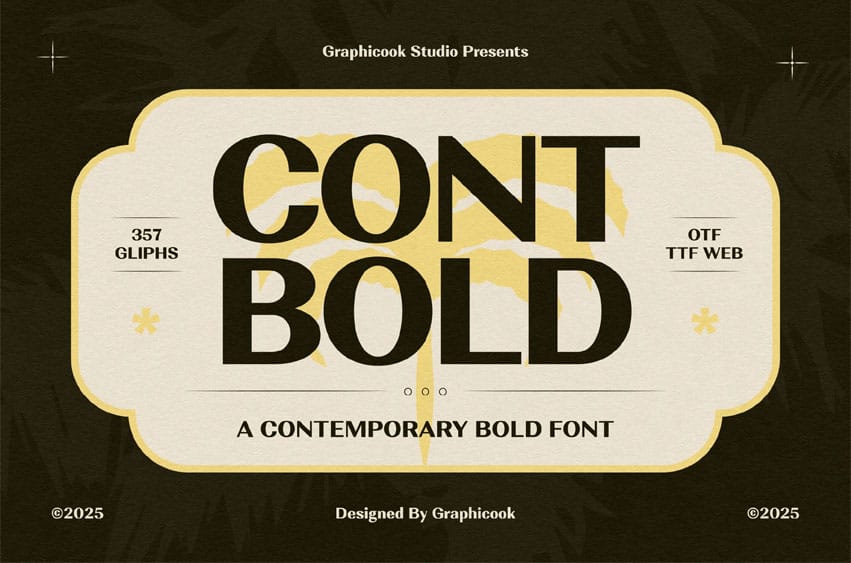 Contbold Font