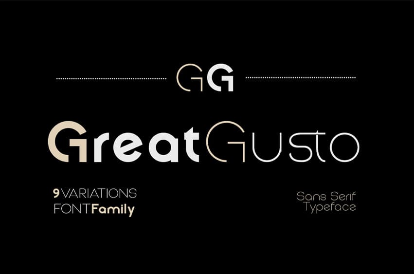 Great Gusto Font