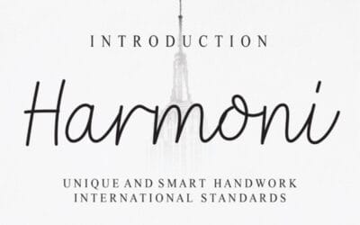 Harmoni Script Font