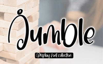 Jumble Display Font