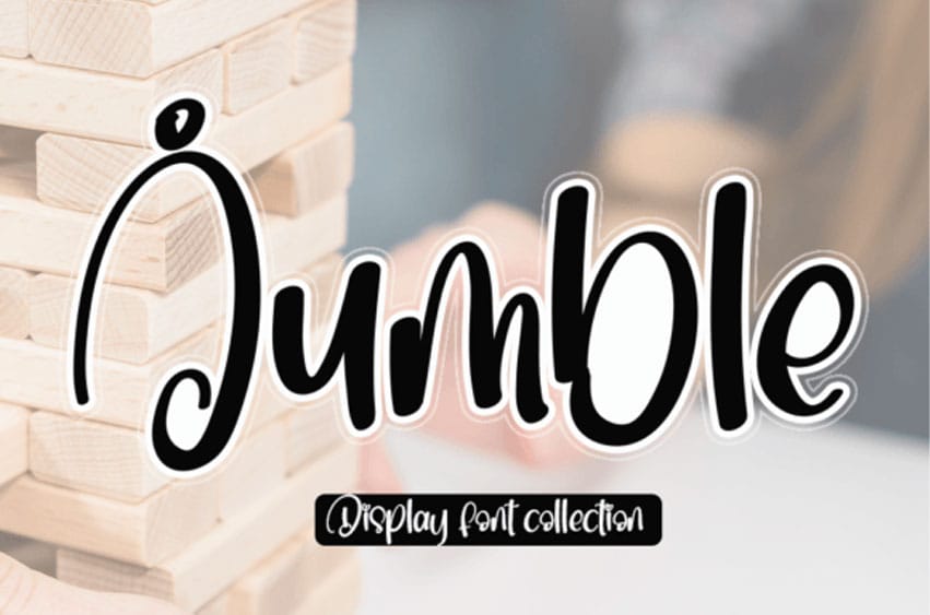 Jumble Display Font