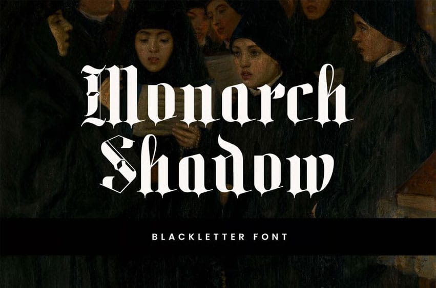 Monarch Shadow Font