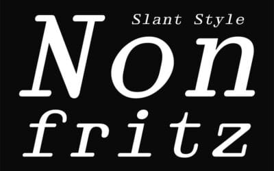 Nonfritz Slant Font