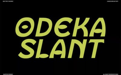 Odeka Slant Font