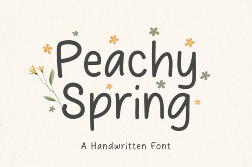 Peachy Spring Font