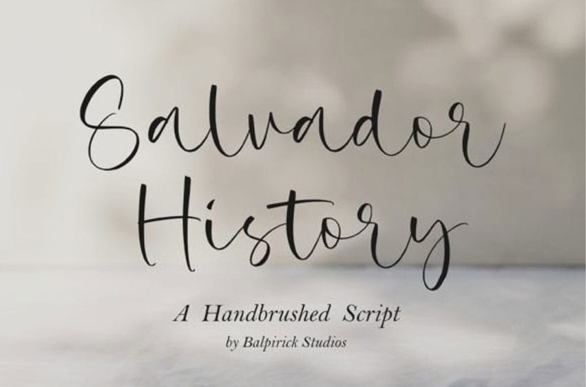 Salvador History Font