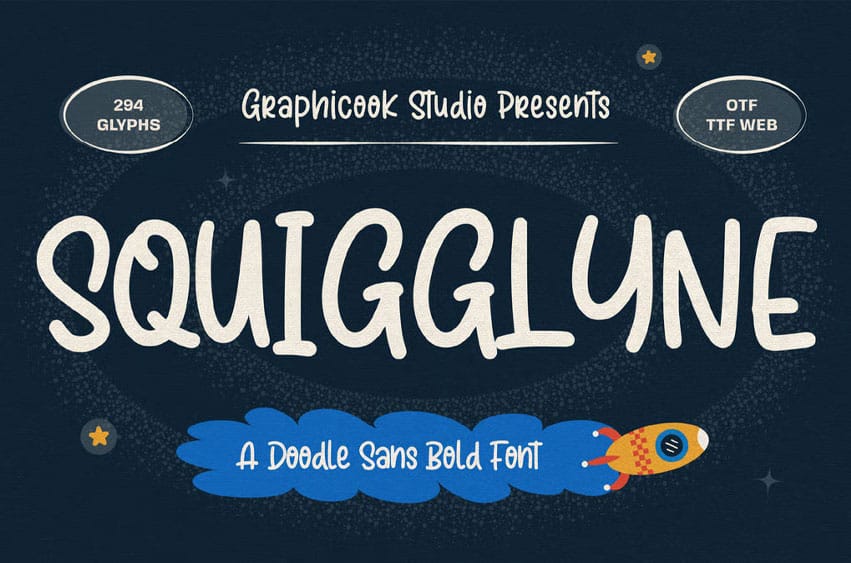 Squigglyne Font