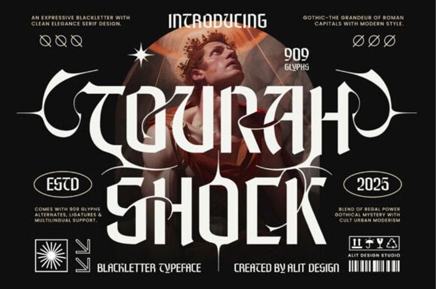Tourah Shock Font