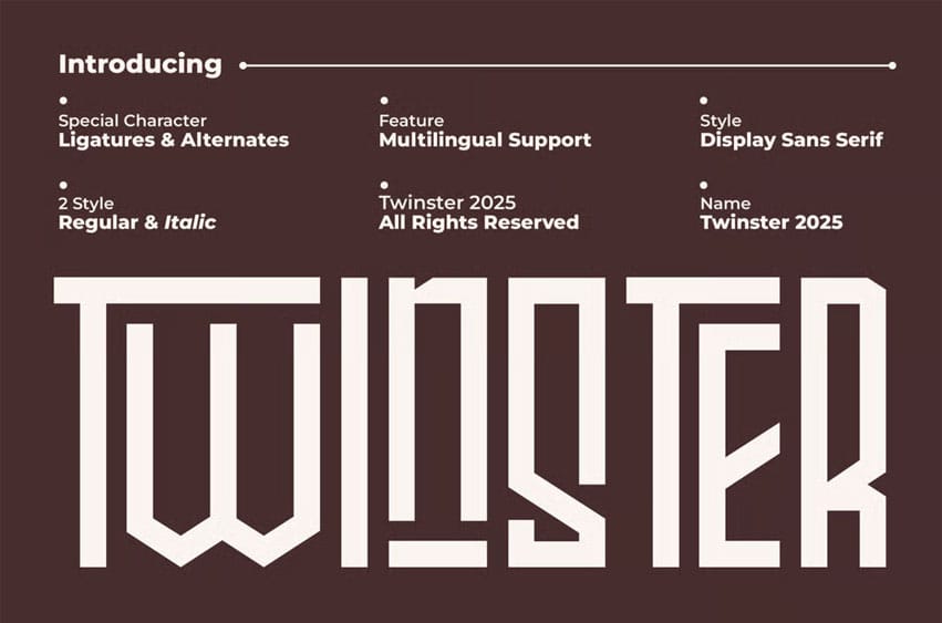 Twinster Font